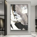 Black and White abstract 04 by Palette Knife wall art minimalism